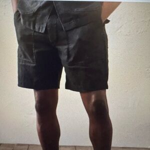 Buck Mason Loomed Linen Fatigue Short Men's Black XS